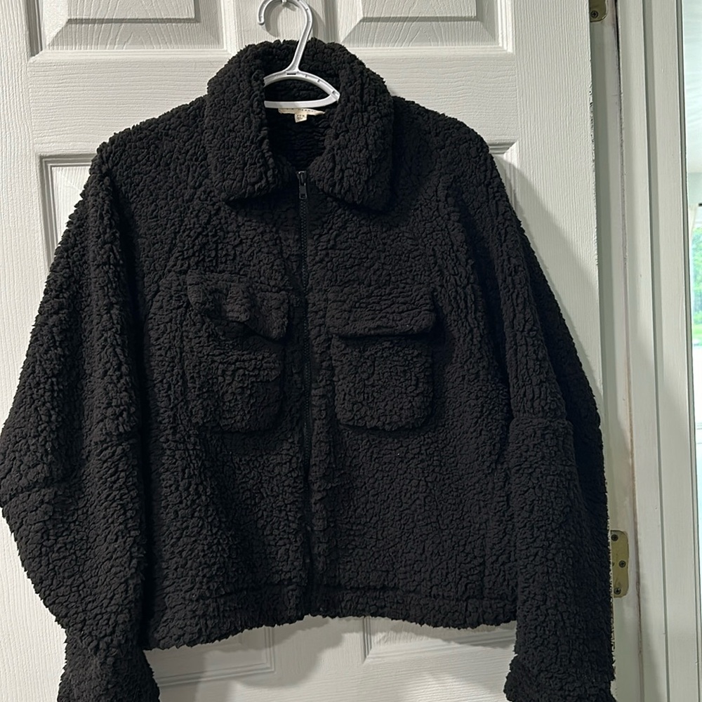 Oversized Sherpa jacket